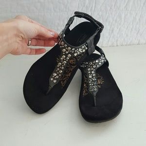 Aetrex rhinestone sandal